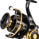 Sougayilang Spinning Reels Light Weight Ultra Smooth Powerful Fishing Reels Red & Blue & Golden