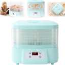 Food Dehydrator Machine 6 Trays Dehydrators for Jerky Meat Fruit Herb Snacks with Digital Adjustable Timer and Temperature