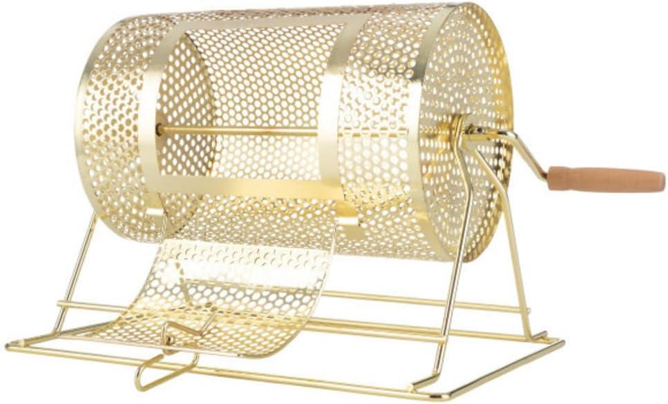 Raffle Ticket Drum - Ticket Spinner Holds Up to 2500 Tickets or 80 Ping Pong Balls for Professional Raffles or Drawings by Trademark Poker (Gold)