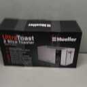 Mueller UltraToast Full Stainless Steel Toaster 2 Slice, Long Extra-Wide Slots with Removable Tray, Cancel/Defrost/Reheat Functions, 6 Browning Levels with LED Display, Housewarming Gifts New Home