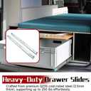 findmall 1 Pair 24 Inch (250lb Capacity) Drawer Slides