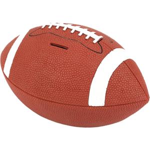 H&W Football Piggy Bank for Boys, Shatterproof Rugby Sports Themed Coin Bank, Large Size, Super Bowl Gift for Kids