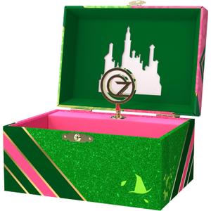 Wicked Jewelry Box for Girls - Musical Jewelry Box with Spinning Figurine, Wicked Toys for Kids Ages 3-5 - 6 x 4.7 x 3.5 in