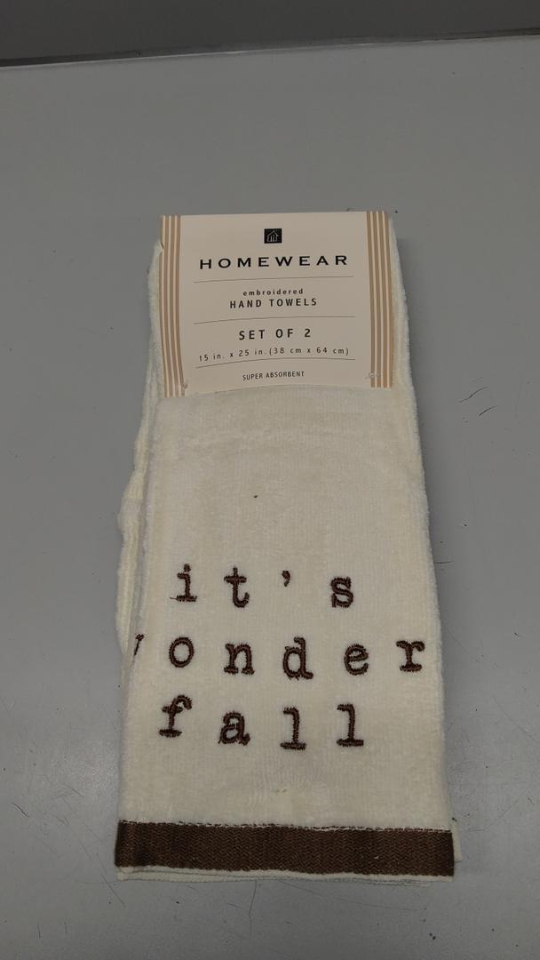 Home Wear Hand Towels Set Of 2 15x25