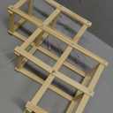Toyvian Wooden Hamster Climbing Ladder Toy for Active Exploration and Chewing Safe Natural Wood Educational Accessory for Pet Cages for Hamsters Rats and Animals