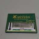 KEYYOU Lash Extension Kit DIY 300Pcs Lash Clusters Kit 40D 0.07 D Curl 9-18MIX Eyelash Extension Kit Individual Lashes Kit with Lash Bond and Seal, Lash Tweezers and Remover for Self Use