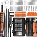 SHARDEN 58 in 1 Small Precision Screwdriver Set Magnetic Mini Screwdriver Set with Case Professional Electronic Tools Kit for iPhone, MacBook, Computer, Laptop, PC, RC, PS4, Xbox, Eyeglasses, Watch (Orange)