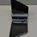 COMOWARE 13pcs Left Hand Drill Bit Set, SAE (1/16" - 1/4"), HSS M2 Drill Bit, 135 Split Point, Titanium Nitride Coated, Reverse Drills Bits for Metal/Plastic/Wood, with Index Case