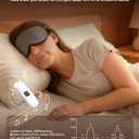ByteWave Bone Conduction Under Pillow Sleep Speaker, Ultra-Thin Wireless Bluetooth 5.3 Mini Pillow Speaker with LED Display,TF Card,Auto-Off, Private Design for Side & Light Sleepers Bedside Listening