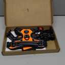 PHOEPET No Pull Dog Harnesses for Small Dogs Reflective Adjustable Front Clip Vest with Handle 2 Metal Rings 3 Buckles [Easy to Put on & Take Off] (S, Orange)