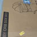 YADAQE Baby Cradle, Freestanding Bedside Bassinet, 3-in-1 Convertible Bassinet with 360 Swivel Wheels, 2026 New Model Adjustable, Easy-Fold Portable Neutral Baby Newborn Bassinet (Dark Gray), Crib