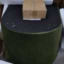 Jennifer Taylor Home Eloise Farmhouse Coastal Pleated Sock Living Room Accent Arm Chair, Olive Green Performance Velvet