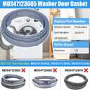 Upgraded MDS47123605 Washer Door Boot Gasket Compatible with LG Front Load Washer Door Seal & Kenmore Washer Parts WM3570HWA, WM3470HVA, WM3575CW, WM3770HWA WM3470HWA AP5602285 PS3648651 Door Seal
