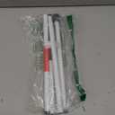 Folding Aluminum Walking Cane Stick Reflective Red for The Blind or Visually Impaired Blind Cane Folds in 4 Sections, White