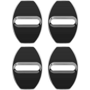 Car Door Lock Cover for Hyundai Tucson 4.Generation (NX4) 2021 2022, Auto Latches Buckle Cap Prevent Scratches Interior Protector,A/Black
