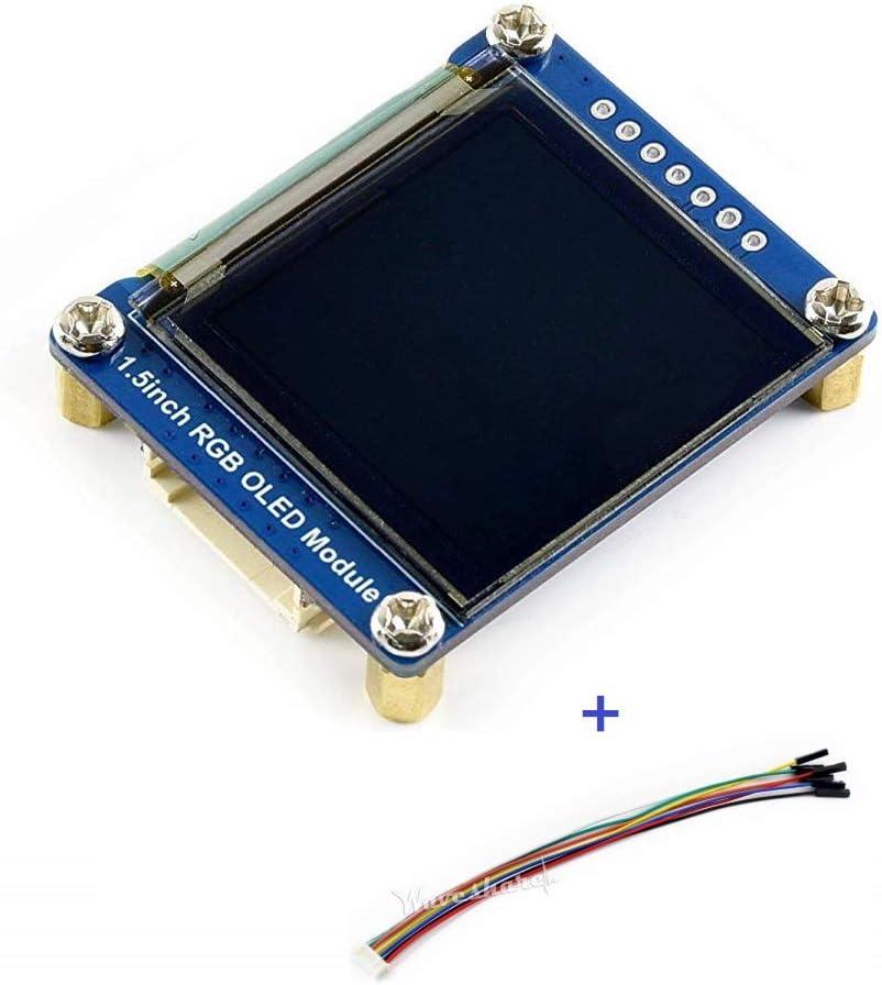 waveshare 1.5inch RGB OLED Display Module, 128x128 Pixels Displaying 65K Colors, Support Raspberry Pi Arduino STM32, SPI Interface