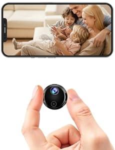 PLj Kzz 2K HD Hidden Cameras - WiFi Security Camera -WiFi Camera - Spy Cam-Indoor Nanny Cam -Home Security for with App -Surveillance Cameras with Motion Detection and Night Vision
