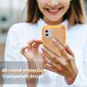 for iPhone 11 Case, Compatible with MagSafe, Heavy Duty Shockproof Protection Phone Cases, Anti-Drop, Dual Layer Transparent Magnetic Phone Case for iPhone 11, 6.1", Orange