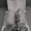 20.5" White Modern Ceramic Bedside Lamp Set of 2 for Bedroom Decor Farmhouse Table Lamp for Living Room Office Dorm