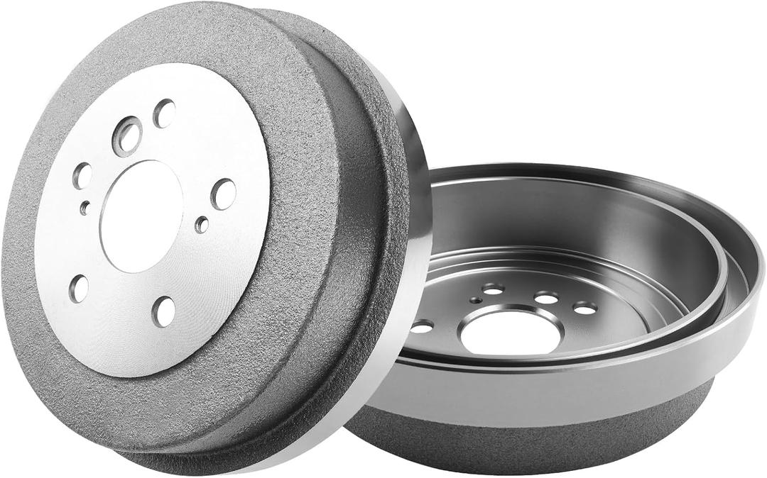 Rear Left & Right Disc Brake Drums Set Compatible with Camry 2002-2006