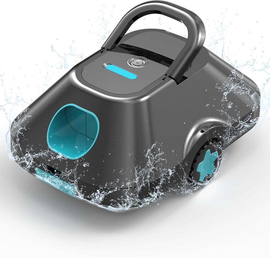 2026 Upgrade Cordless Robotic Pool Cleaner,Automatic Pool Cleaner with 210-Min Runtime,Pool Vacuum for Above Ground and Inground Pools,Coverage up to 2200 Sq.Ft,Auto-Parking,Green