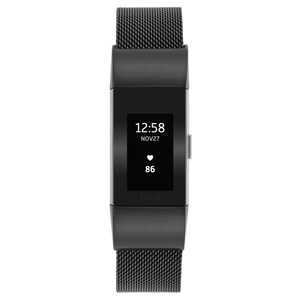 WITHit Mesh Band for Fitbit Charge 3/Charge 4, Black~ 2 Pack