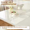 Royhom Clear Table Protector 36 x 64 Inch - 1.5mm Thick Plastic Table Cover, Clear Table Cover Protector Rectangle, Waterproof PVC Desk Mat for Coffee Table, Writing Desk, Dining Room, Dresser