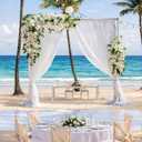 Pipe and Drape Backdrop Stand, 10x10ft Heavy Duty Adjustable Backdrop Frame with Metal Base, Background Holder for Parties Photography Wedding Photoshoot Decoration