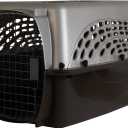 Petmate Dog Crates for Small Dogs & Cat Carriers, Two-Door Plastic Pet Kennel, Top & Front Loading, Made in USA, 24" For Pets Up To 15 lb, Pearl Tan, 24.0"L x 16.8"W x 14.5"H