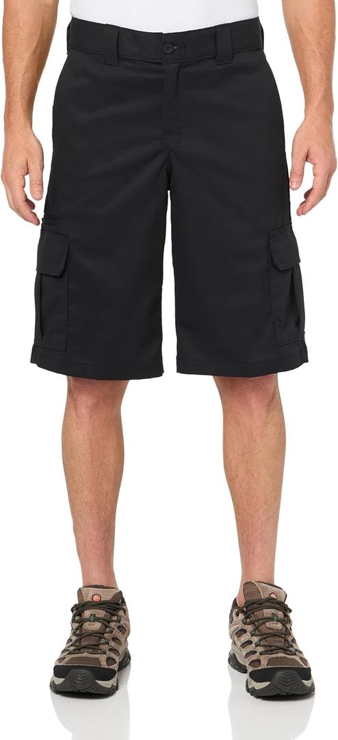 Dickies Men's Flex Relaxed Fit Cargo Shorts, 13" (32 Regular, Black)
