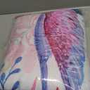 Jekeno Hummingbird Floral Blanket Bird Colorful Flowers Christian Blanket Birthday Christmas for Women Kids Girls Mom Bedroom Living Room Mother's Day Decor Plush Throw 50"x60" (White Pink)