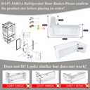 Upgraded DA97-11483A Refrigerator Door Bin Compatible with Samsung Refrigerator Left Lower Door Shelf RFG297HDRS, RFG298HDRS, RFG297HDBP, RFG297HDWP, RFG29PHDRS etc, Replace PS4176339 Door Shelf Bin