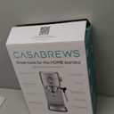 CASABREWS CM5418 Espresso Machine 20 Bar, Compact Espresso Maker with Steam Milk Frother, Stainless Steel Coffee Machine with 34oz Removable Water Tank for Cappuccino, Gift for Women or Men, Silver