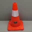 VEVOR 12Pack 18" Traffic Cones, Safety Road Parking Cones PVC Base, Orange Traffic Cone with Reflective Collars, Hazard Construction Cones for Home Traffic Parking