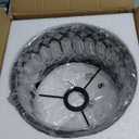 Rpzloila Crystal Ceiling Light Fixture, Modern Semi Flush Mount Ceiling Light, Crystal Chandelier for Kitchen Bedroom Bathroom Entryway Black (Bulb not Included