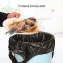 Small Trash Bags, Strong Black Garbage Bags, Unscented Thicken Bin Liner Suitable for Bedroom Home Kitchen 6 Gallon 120 Count