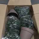 VENTO 2 Pack Fake Artificial Hanging Plants with Pots, Faux, Vines, Pathos, Greenery for Home, Garden, Office, Balcony, and Indoor/Outdoor Decor, Durable Plastic, No Maintenance, Brown, 28x10x10 cm