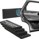 Garage Wall Protector, 4 Pack Garage Car Door Protector Bumper Guard for Car Doors Anti-Collision Waterproof Inflaming Ultra Self Adhesive EVA Foam for Warehouse (4 Pack: 16-17/32" x 5-29/32" x .79) (Black)