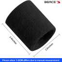 BEACE Sweatbands Sports Wristband for Men & Women -8pcs Moisture Wicking Athletic Cotton Terry Cloth Sweatband for Tennis, Basketball, Running, Gym, Working Out (Black/RoseRed/Green/LT-Blue)