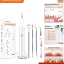 Electric Teeth Cleaner & Plaque Remover with LED Light - 4 Modes & Travel Kit