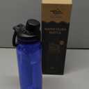 Membrane Solutions C3 Filtered Water Bottle, 36oz BPA-Free Bottle with Replaceable ACF+UF Filter Cartridge, Portable Water Filter, Travel, Hiking & Camping for Drinking Water Anywhere(Blue)