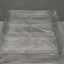 10 Pack Clear Fridge Organizer, Stackable Refrigerator Organizer Bins with Lids, Fridge Storage Containers for Kitchen, Food, Cabinets, Fruits, Vegetables, Cereals