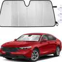 EcoNour Accordion Foldable Windshield Sun Shade Fit for Honda Accord 2023-2024 2025 2026 Sunshade, Front Car Window Shades Sun Visor, Blocks UV Rays & Heat, Car Accessories