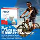 Elastic Tubular Support Bandage Size F, 10M Box - Natural Color (4" x 33 Feet) for Large Knee Support Bandage -Medium to Large Thigh, Cotton Spandex