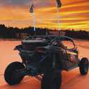 KEMIMOTO Whip Lights Spring Mounting Base LED Whips Spring Base Quick Release for UTV ATV Boat Offroad Side-by-Side Compatible with Polaris RZR Can-Am Maverick X3 Sportsman, 1pc