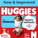 Huggies Size Newborn Diapers, Little Snugglers Baby Diapers, Size Newborn (up to 10 lbs), 84 Count