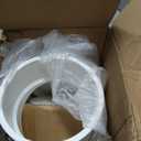 Tondiamo 4 Inch Backwater Valve Drain Backflow Preventer Valve Prevent Sewage and Rainwater from Flowing Back(White PVC)