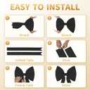 Black Big Bows Decorations, 16 inchs for Party Decorations Wedding Coquette Wall Decor Baby Shower Christmas Tree Bows