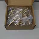 goldenwarm 25 Pack Brushed Brass Cabinet Bar Handle Pull Knob Metal Drawer Handles - LS201GD Gold Knobs for Kitchen Cabinets Brass Kitchen Dresser Cupboard Door Hardware