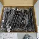 Ravinte 30 Pack 4 inch Hole Center Black Cabinet Pulls Kitchen Cabinet Handles 6-3/8" Overall Length Matte Black Hardware for Cabinet